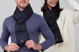 adults with a heated scarf