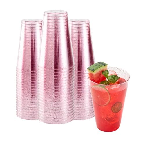 Plastic Glitter Tumbler