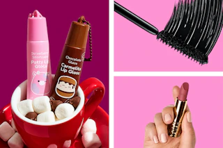 various lip products and mascara