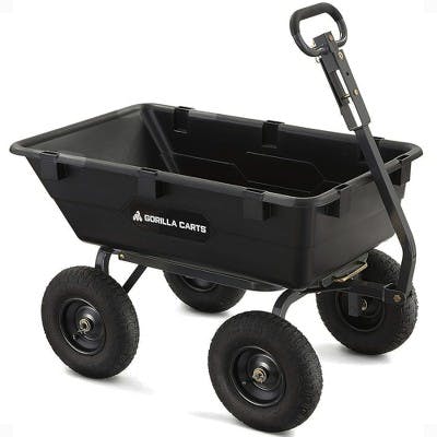 Heavy-Duty Poly Yard Dump Cart