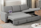 light gray sectional sleeper sofa
