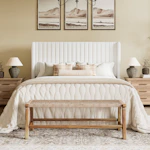 Candler Velvet Platform Bed