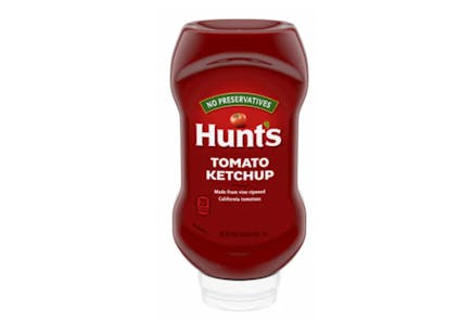 5 Hunt's Tomato Ketchup Bottles