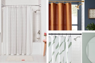 target shower curtain rods collage