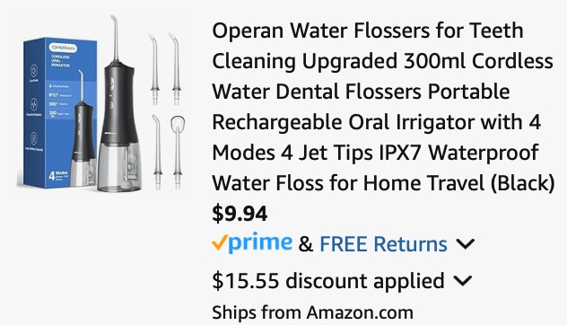 water flosser