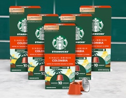 Starbucks by Nespresso Pods 50-Count, as Low as $15.79 on Amazon card image