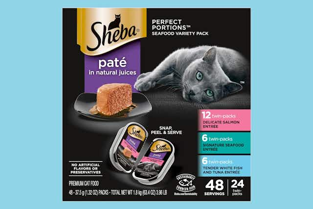 Sheba Perfect Portions Wet Cat Food: Get 48 Servings for $11.49 on Amazon  card image