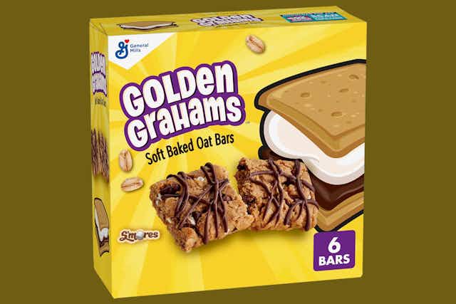 Golden Grahams S'mores Oat Bars 6-Pack, as Low as $1.60 With Amazon Coupon card image