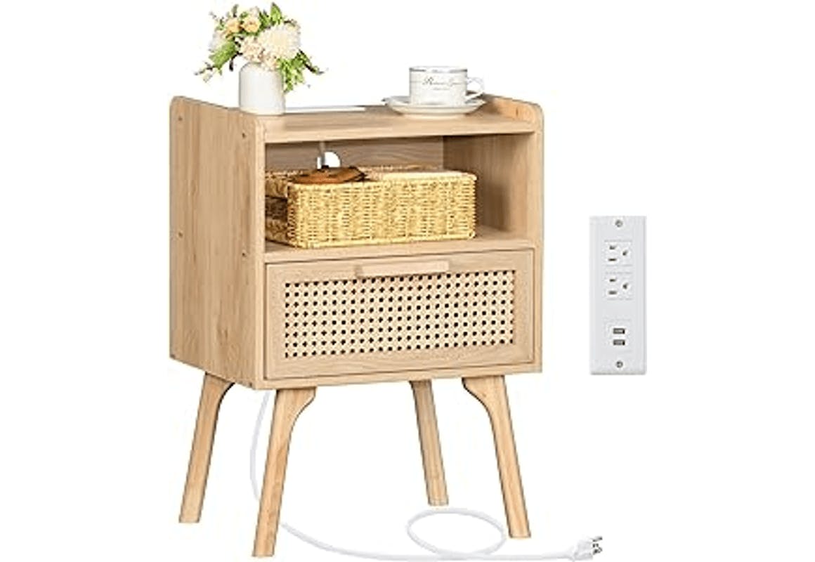 Rattan Nightstand