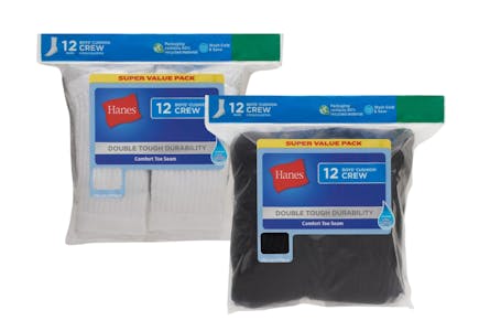 2 Hanes Kids' Socks Packs