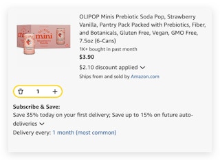 OLIPOP Minis Prebiotic Soda Pop