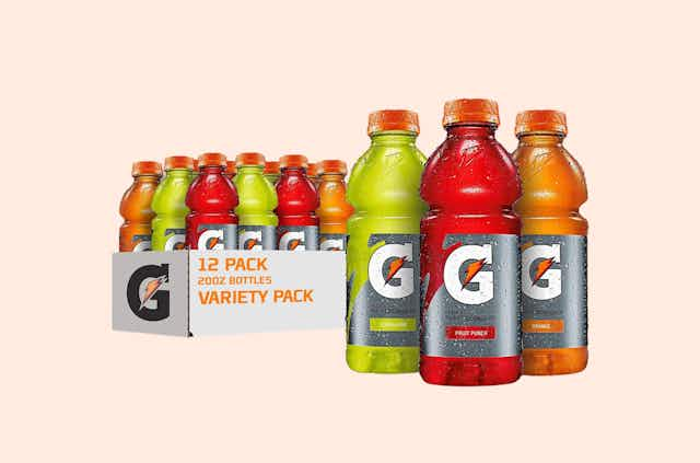 Gatorade Variety 12-Pack, as Low as $9.15 on Amazon card image