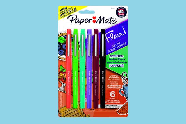 Paper Mate 6-Count Flair Pens, Only $0.79 at Walgreens — Over 90% Off card image