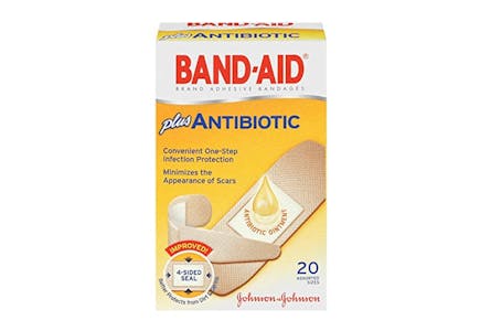 Band-Aid Bandages Plus Antibiotic