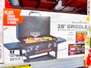 In-store photo taken at Walmart of Blackstone 28-inch griddle (in box)