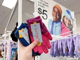 Get 3 Pairs of Kids' and Toddler Winter Gloves for $3.32 at Target card image