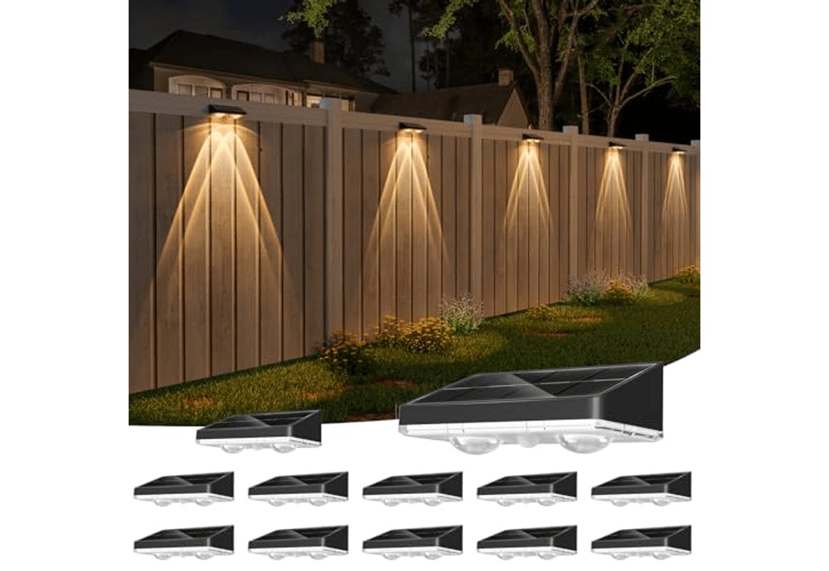 Solar Fence Light Set