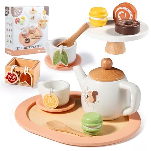 Wooden Tea Set