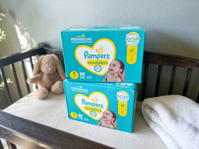 New Offer: Score $30 Off Pampers and Huggies on Amazon card image