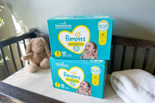 Earn $10 Amazon Credit on Pampers Diapers card image