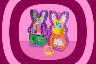 purple Polly Pocket x Peeps compact