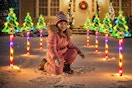 solar christmas pathway lights