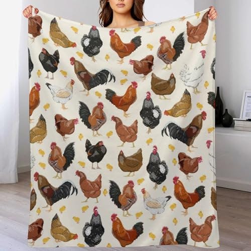 Chickens Throw Blanket