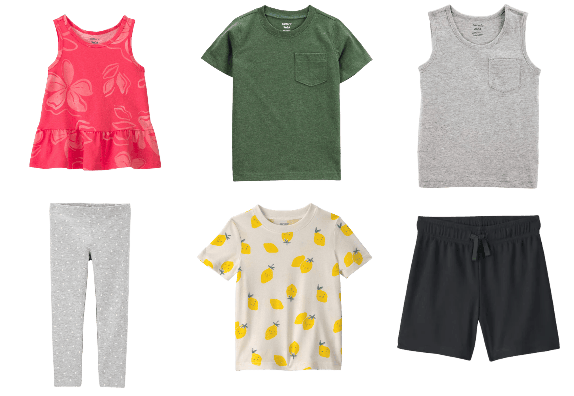 10 Carter's Toddler Apparel Items