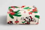 Disney Holiday Plush Throw Blanket