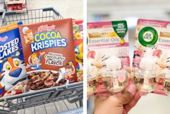 collage with kelloggs and air wick prodcuts