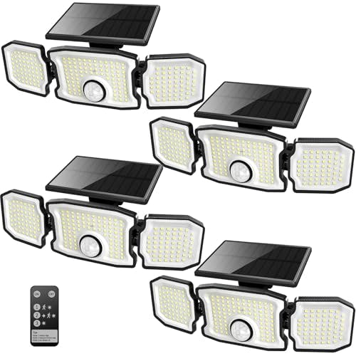 Solar Motion Sensor Lights 4-Pack