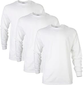 Gildan Adult Long Sleeve T-shirt 3-Pack
