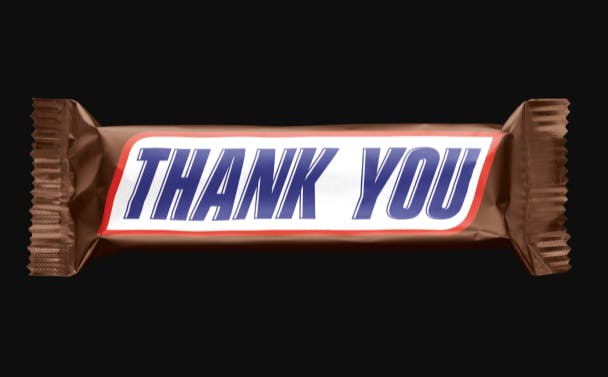 Send a Free Snickers Bar to an Essential Worker