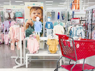 cloud island outfits sitting on target shelves