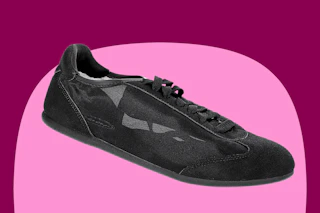 Scoop black mesh sneakers