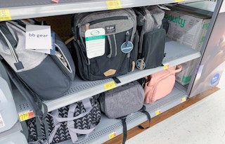 area shot of diaper bags
