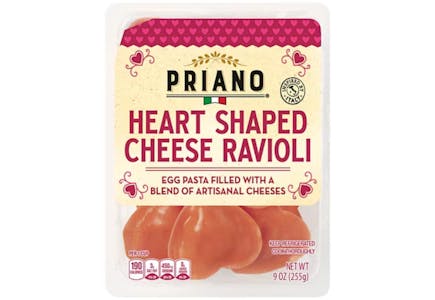 Priano Heart-Shaped Cheese Ravioli