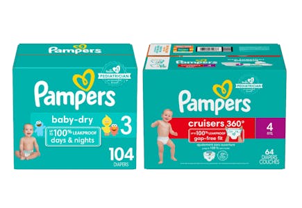 2 Pampers Diaper Boxes