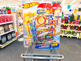 hot wheels box in cart