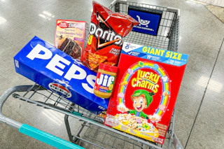 fred meyer matchup groceries in shopping cart