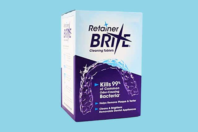 Retainer Brite Cleaner Tablets 96-Pack, as Low as $13.72 on Amazon card image