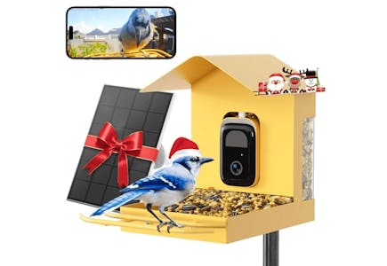 Metal Smart Bird Feeder With Camera