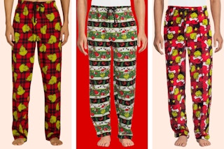 men's Grinch pajama bottoms