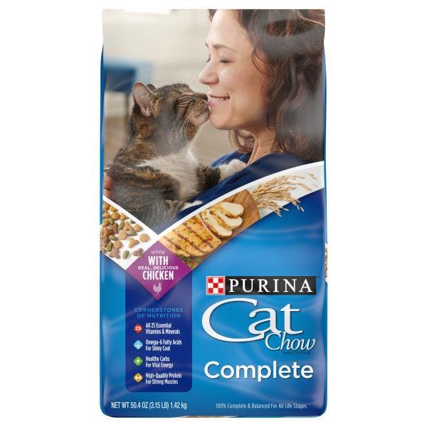 2 Purina Cat Chow Cat Food Bags