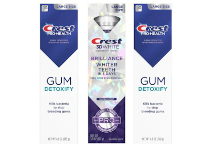 3 Crest Premium Toothpastes