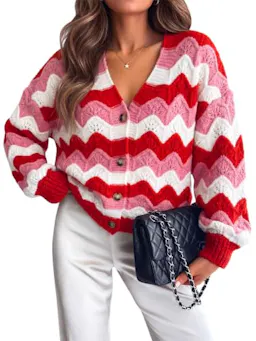 Women's Striped Cardigan