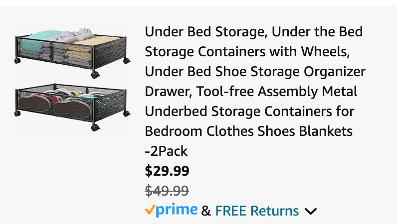 Under Bed Storage 2-Pack