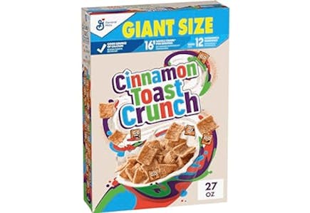 Cinnamon Toast Crunch Cereal Giant Box