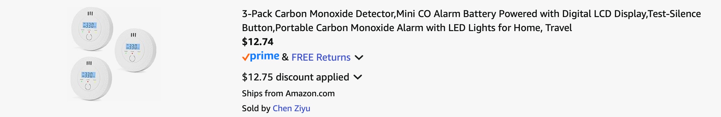 Amazon Carbon Monoxide Detector Pack 2025