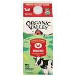 2 Organic Valley Whole Milk Cartons